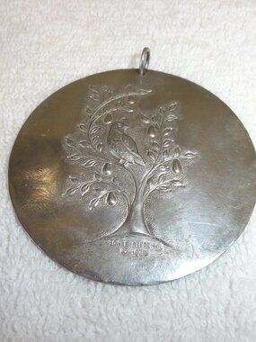 TOWLE Sterling "Partridge in a Pear Tree" Medallion Christmas-1st in Series 1971